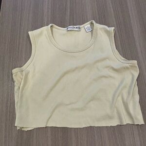 cream crop top